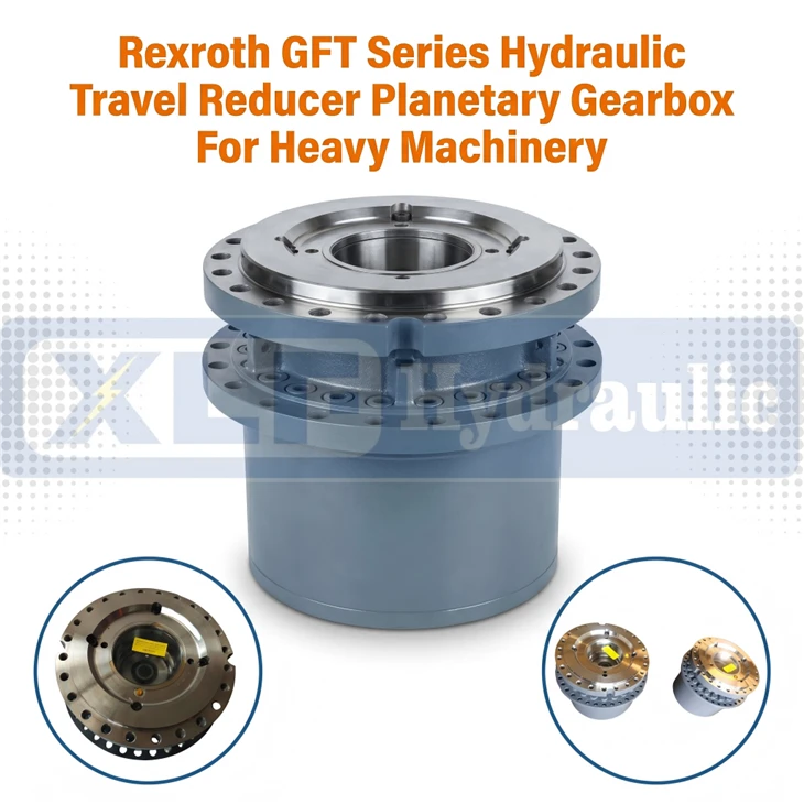 Caja de cambios planetaria hidráulica del reductor de recorrido de la serie Rexroth GFT para maquinaria pesada